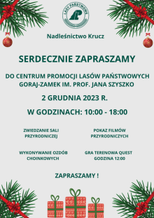 Zapraszamy - 2 grudnia 2023 r.